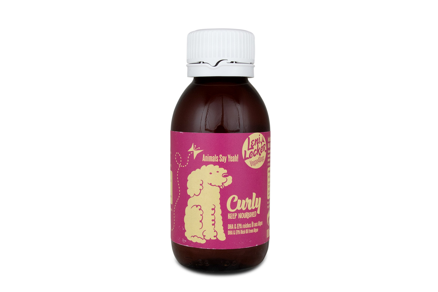 Vegan4Dogs Curly Omega-3 Algae Oil with DHA and EPA for Dogs