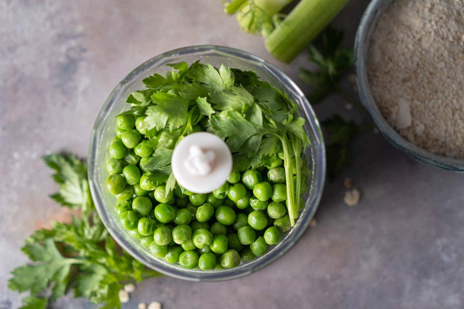 Dogs and green top peas