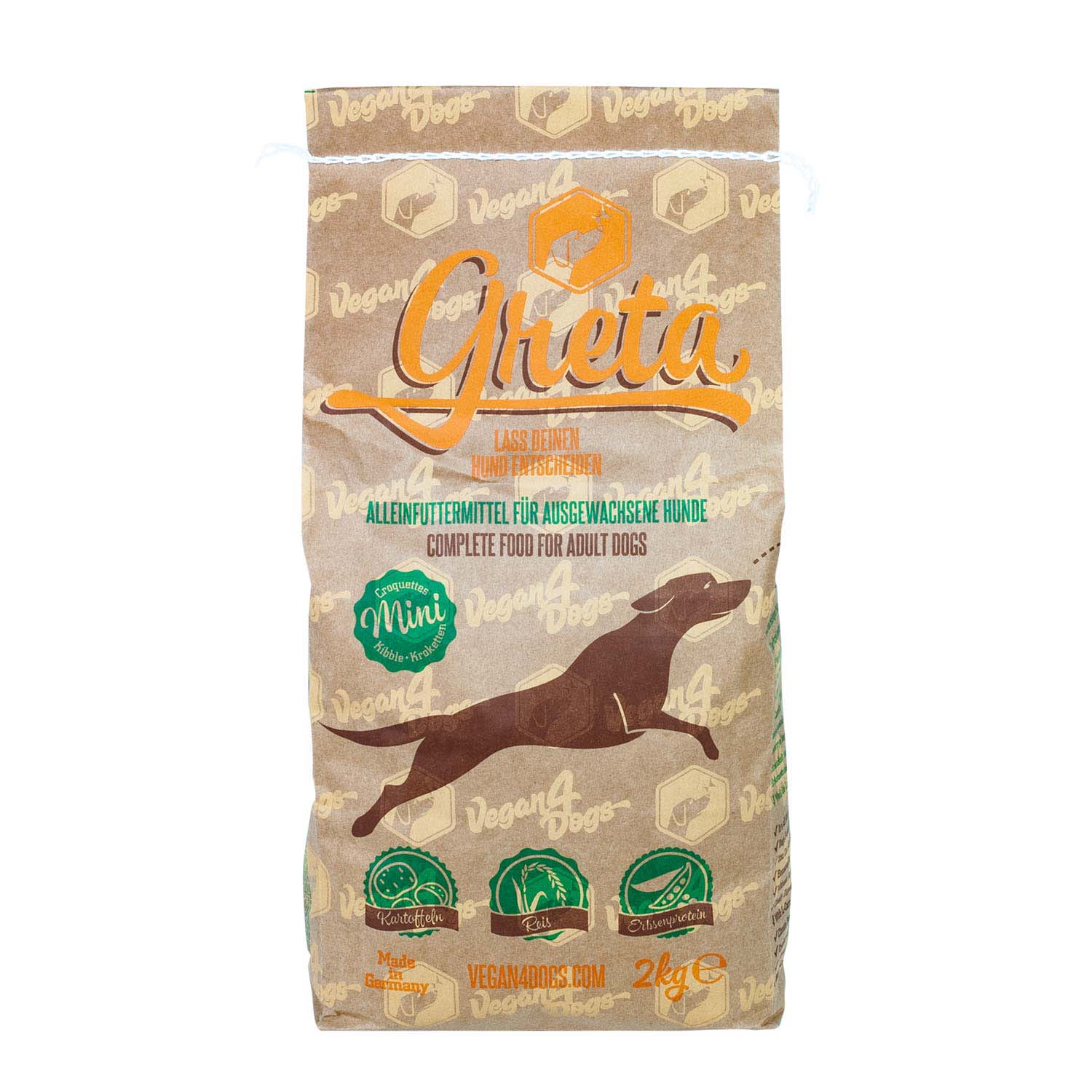 Greta - Vegan4Dogs Veganes Trockenfutter für den Hund