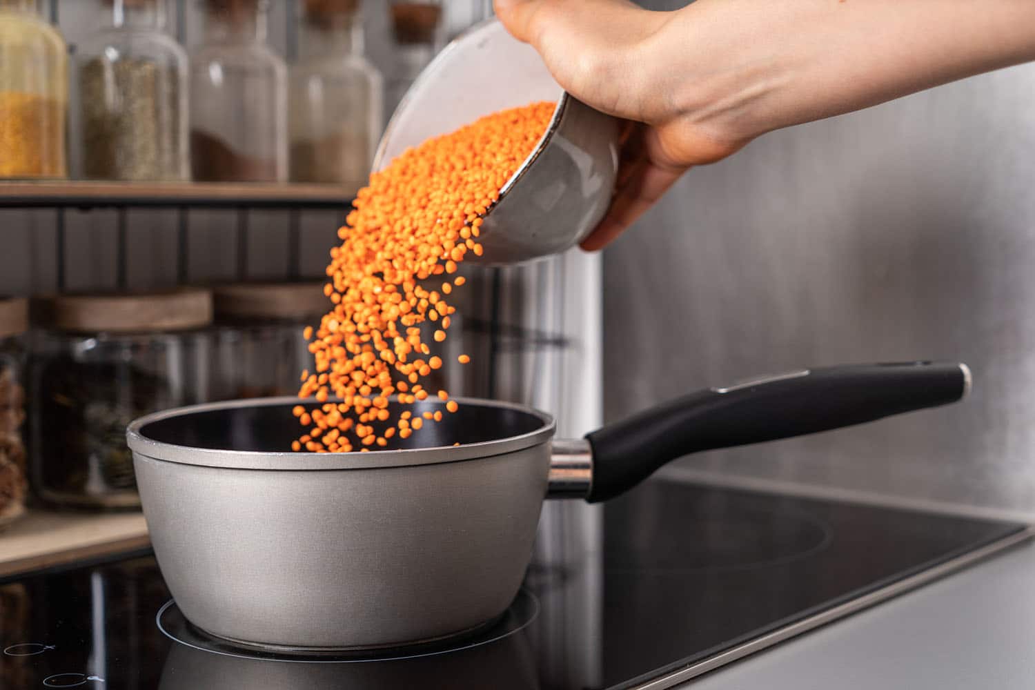 Linsen kochen